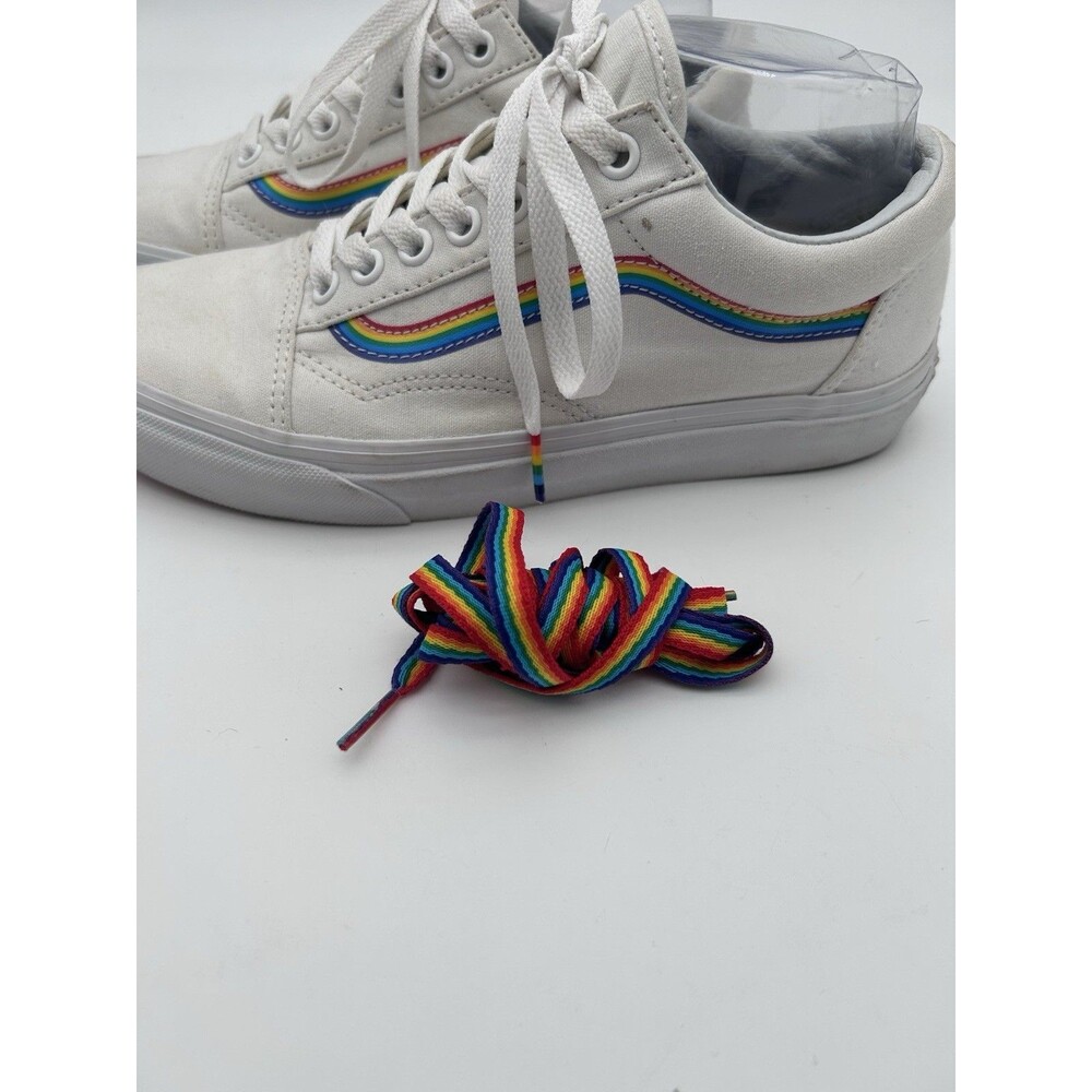 Vans Old Skool Skate Shoes Rainbow Pride Mens 7 Womens 8.5 Comfort Sneakers - Picture 4 of 8